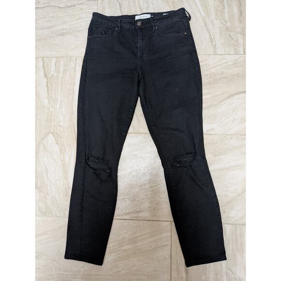Pacsun Distressed Black Jeans Sz 27 - Picture 1 of 9